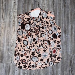 Floral Sleeveless Blouse
